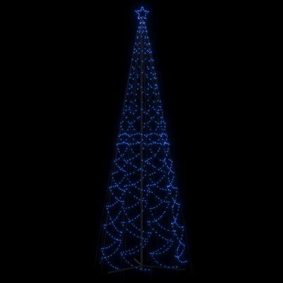 vidaXL Christmas Cone Tree with 1400pc Blue LED Lights Image 3