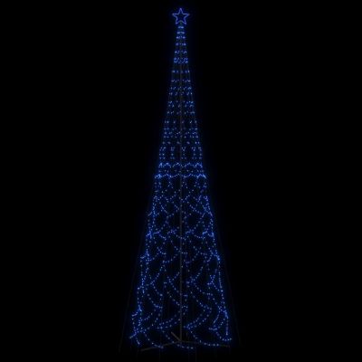 vidaXL Christmas Cone Tree with 3000pc Blue LED Lights Image 3