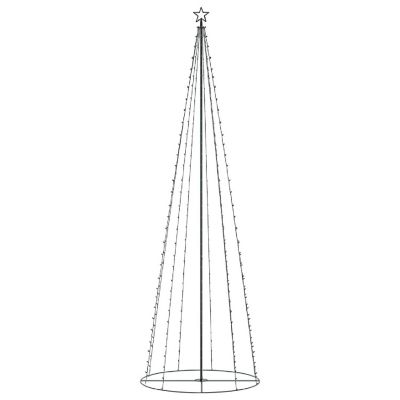 vidaXL Christmas Cone Tree with 330pc Warm White LED Lights Image 1