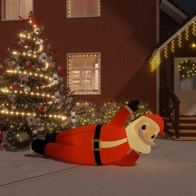 vidaXL Christmas Inflatable Lying Santa LED 63" Image 1