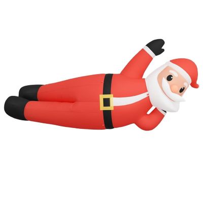 vidaXL Christmas Inflatable Lying Santa LED 63" Image 3