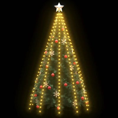 vidaXL Christmas Tree Net Lights with 300 LEDs 118.1" Image 3