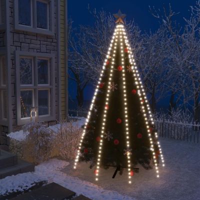 vidaXL Christmas Tree Net Lights with 400 LEDs Cold White 157.5" Image 1