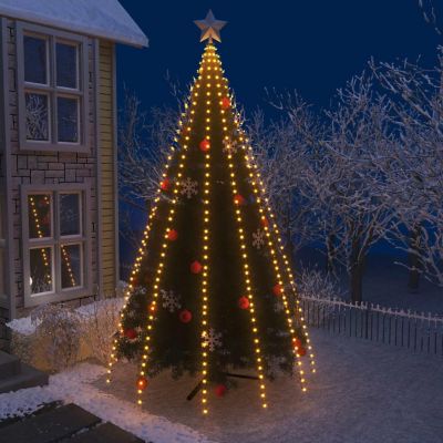 vidaXL Christmas Tree Net Lights with 500 LEDs 196.9" Image 1