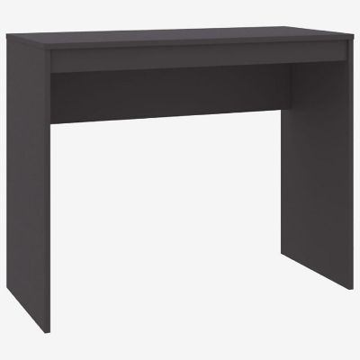 vidaXL Desk Gray 35.4"x15.7"x28.3" Engineered Wood Image 1