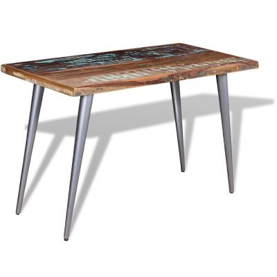 vidaXL Dining Table Solid Reclaimed Wood 47.2"x23.6"x30" Image 1