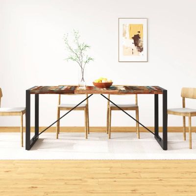 vidaXL Dining Table Solid Reclaimed Wood 70.9" dining room table Image 1