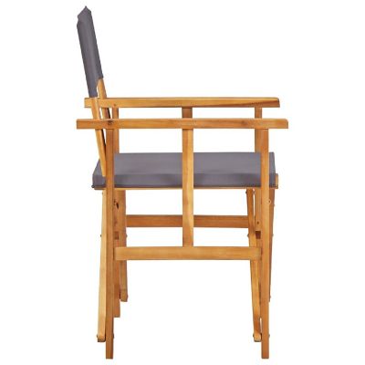 vidaXL Director's Chairs Solid Acacia Wood Image 3