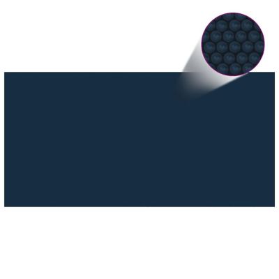 vidaXL Floating PE Solar Pool Film 216.1"x107.9" Black and Blue Image 2