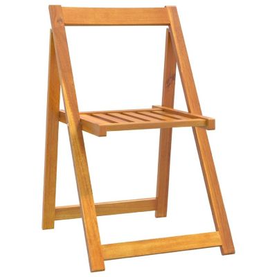 vidaXL Folding Garden Chairs 8 pcs Solid Wood Acacia Image 3