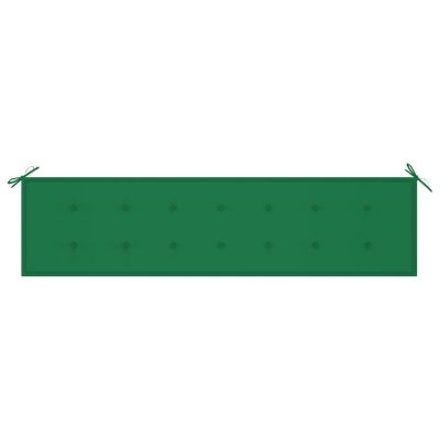 vidaXL Garden Bench Cushion Green 78.7"x19.7"x1.2" Oxford Fabric Image 3