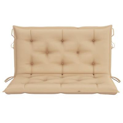 vidaXL Garden Bench Cushions 2pcs Beige 39.4"x19.7"x2.8" Oxford Fabric Image 3