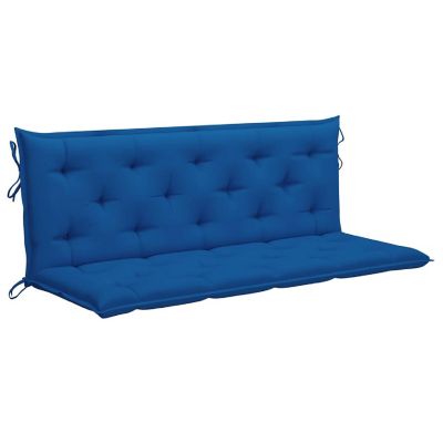 vidaXL Garden Bench Cushions 2pcs Blue 59.1"x19.7"x2.8" Oxford Fabric Image 2