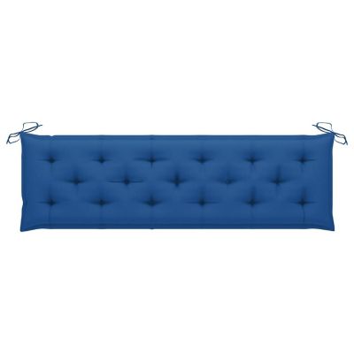 vidaXL Garden Bench Cushions 2pcs Blue 70.9"x19.7"x2.8" Oxford Fabric Image 3