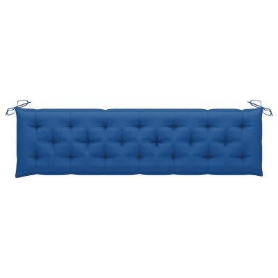 vidaXL Garden Bench Cushions 2pcs Blue 78.7"x19.7"x2.8" Oxford Fabric Image 3