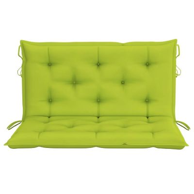 vidaXL Garden Bench Cushions 2pcs Bright Green 39.4"x19.7"x2.8" Oxford Fabric Image 2