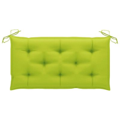 vidaXL Garden Bench Cushions 2pcs Bright Green 39.4"x19.7"x2.8" Oxford Fabric Image 3
