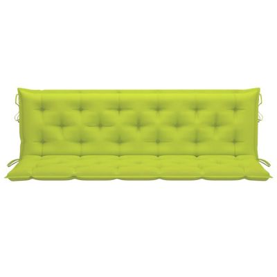 vidaXL Garden Bench Cushions 2pcs Bright Green 70.9"x19.7"x2.8" Oxford Fabric Image 2