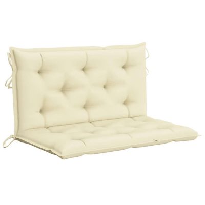 vidaXL Garden Bench Cushions 2pcs Cream White 39.4"x19.7"x2.8" Oxford Fabric Image 2