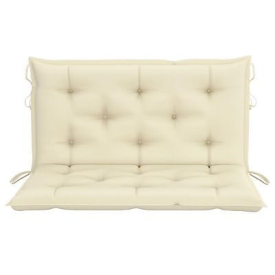 vidaXL Garden Bench Cushions 2pcs Cream White 39.4"x19.7"x2.8" Oxford Fabric Image 3