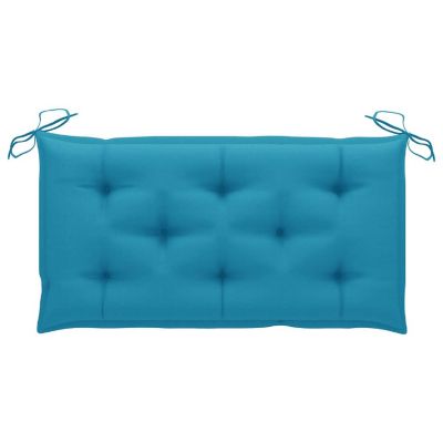 vidaXL Garden Bench Cushions 2pcs Light Blue 39.4"x19.7"x2.8" Oxford Fabric Image 3