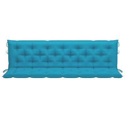 vidaXL Garden Bench Cushions 2pcs Light Blue 78.7"x19.7"x2.8" Oxford Fabric Image 3