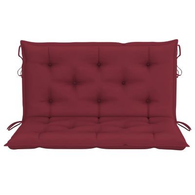 vidaXL Garden Bench Cushions 2pcs Wine Red 39.4"x19.7"x2.8" Oxford Fabric Image 2