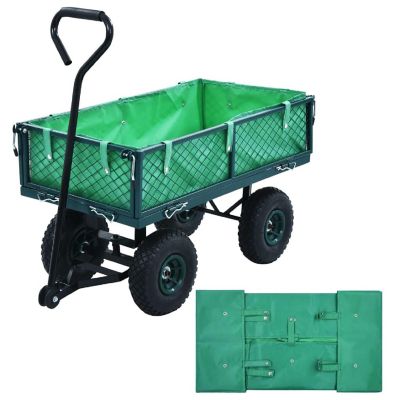 vidaXL Garden Cart Liner Green Fabric cart liner Image 1