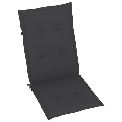 vidaXL Garden Highback Chair Cushions 6 pcs Anthracite 47.2"x19.7"x1.2" Fabric Image 2