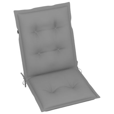 vidaXL Garden Lowback Chair Cushions 4 pcs Gray 39.4"x19.7"x2.8" Fabric Image 2