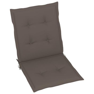 vidaXL Garden Lowback Chair Cushions 4 pcs Taupe 39.4"x19.7"x1.2" Oxford Fabric Image 3
