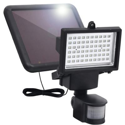 vidaXL Garden Solar Powered LED Spotlight with Sensor Black Image 3