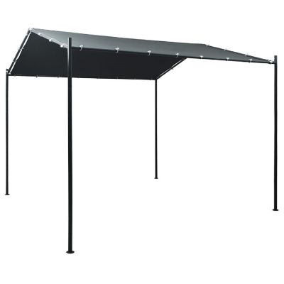 vidaXL Gazebo Pavilion Tent Canopy 9.8ft x9.8ft Steel Anthracite Image 1