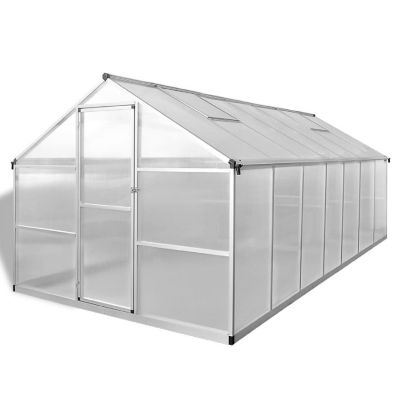 vidaXL Greenhouse Reinforced Aluminum 113.3 ft&#178; Image 1