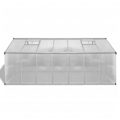vidaXL Greenhouse Reinforced Aluminum 113.3 ft&#178; Image 2