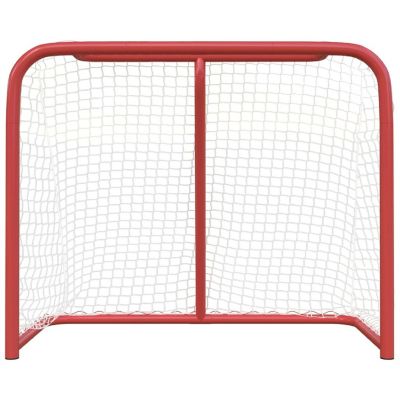 vidaXL Hockey Goal Red and White 72"x28"x48" Polyester Image 3