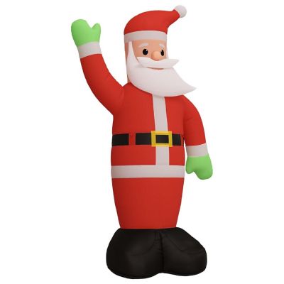 vidaXL Inflatable Santa Claus with LEDs 244.1" Image 3