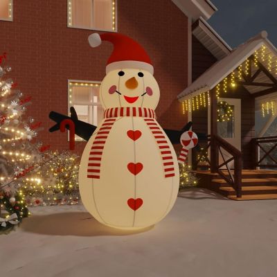 vidaXL Inflatable Snowman with LEDs 12 ft Image 1
