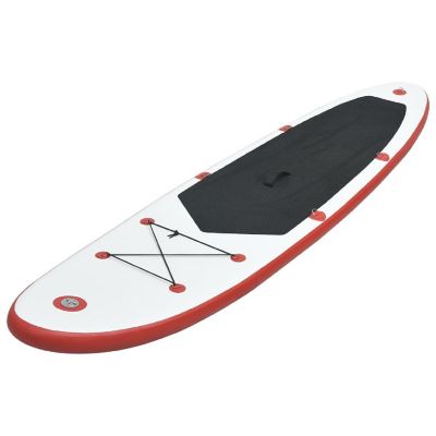 vidaXL Inflatable Stand Up Paddleboard Set Red and White Image 2