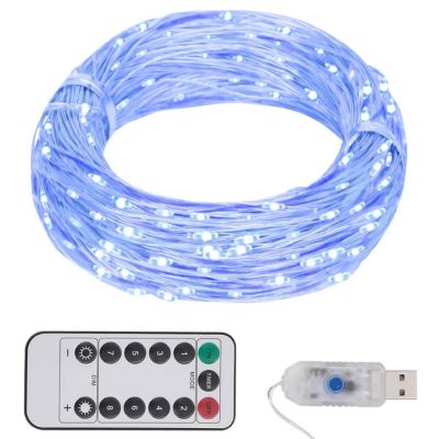 vidaXL LED String with 150 LEDs Blue 49.2' Image 1