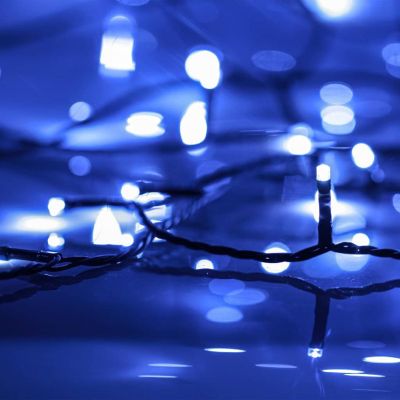 vidaXL LED String with 300 LEDs Blue 98.4' PVC Image 3