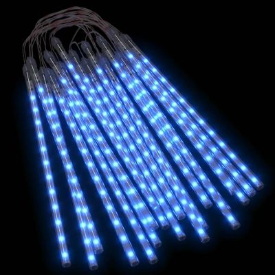 vidaXL Meteor Lights 20 pcs 1 ft Blue 480 LEDs Indoor Outdoor Image 1