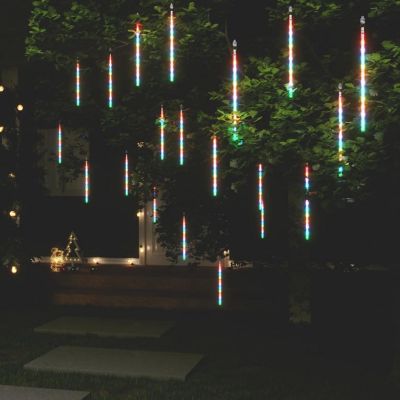 vidaXL Meteor Lights 20 pcs 1 ft Colorful 480 LEDs Indoor Outdoor Image 1