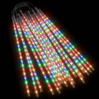 vidaXL Meteor Lights 20 pcs 2 ft Colorful 720 LEDs Indoor Outdoor Image 1