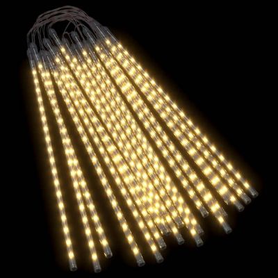 vidaXL Meteor Lights 20 pcs 2 ft Warm White 720 LEDs Indoor Outdoor Image 1