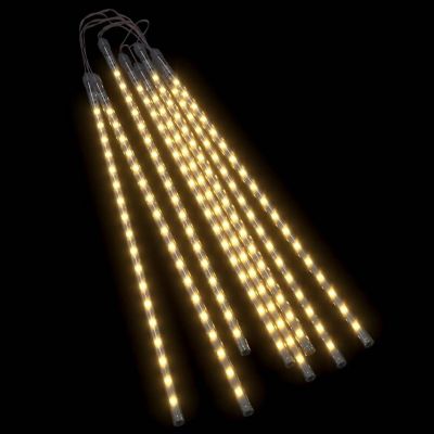 vidaXL Meteor Lights 8 pcs 2 ft Warm White 288 LEDs Indoor Outdoor Image 1