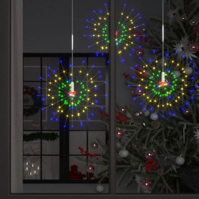 vidaXL Outdoor Christmas Firecrack Lights 10pcs Multicolor 7.9" 1400LEDs Image 1