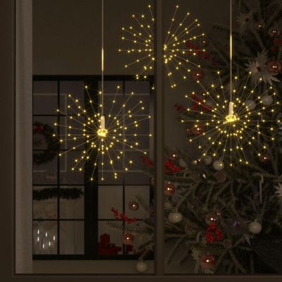 vidaXL Outdoor Christmas Firecrack Lights 4pcs Warm White 7.9" 560 LEDs Image 1