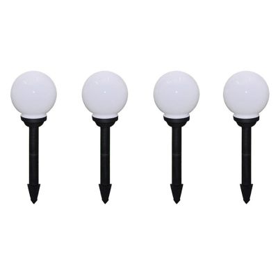 vidaXL Outdoor Pathway Lamps 8 pcs LED 5.9" with Ground Spike Image 3