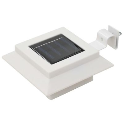 vidaXL Outdoor Solar Lamps 6 pcs LED Square 4.7" White Image 2